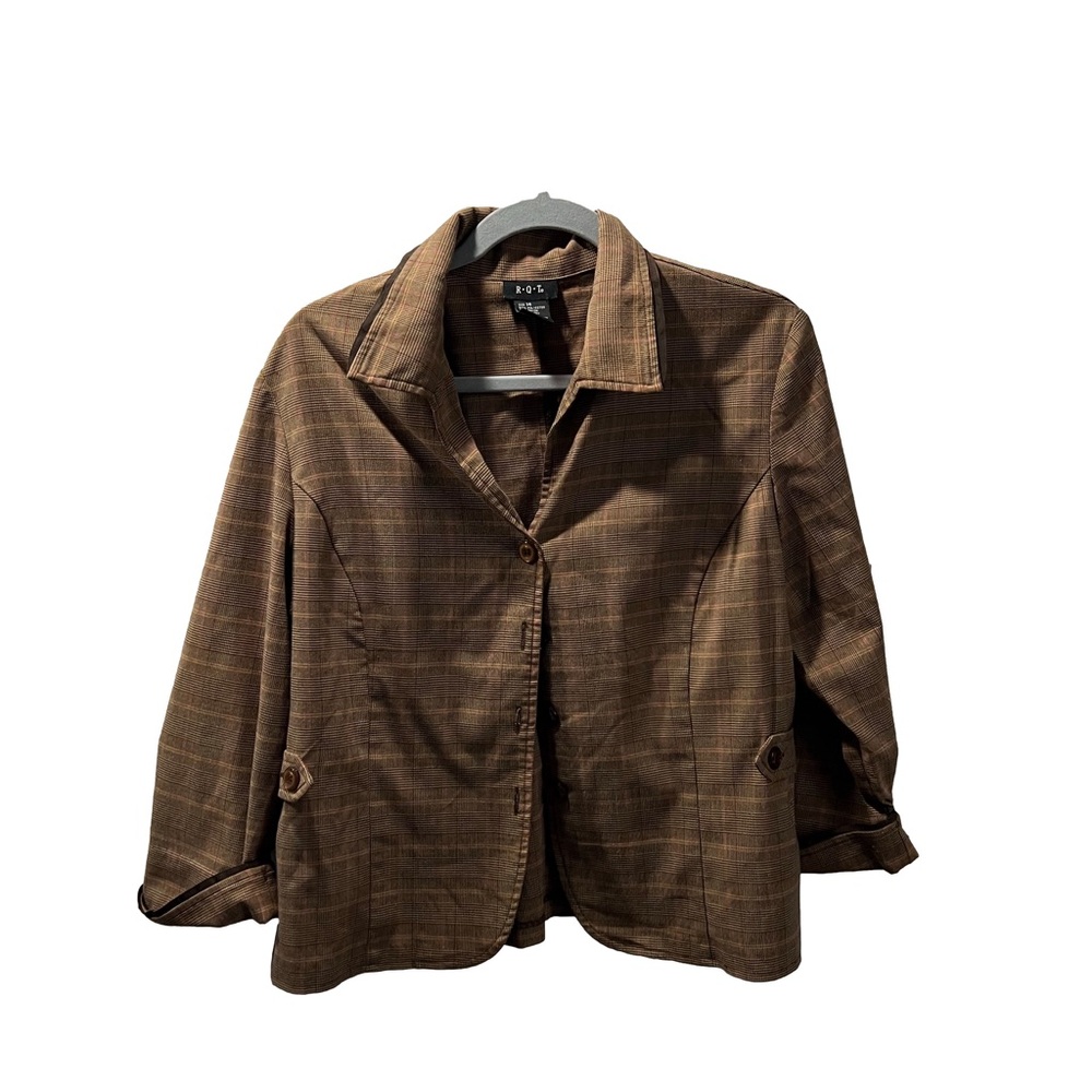 *R.Q.T|Plaid Blazer|Size 14